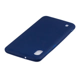 For Samsung A10 Lovely Candy Color Matte TPU Anti-scratch Non-slip Protective Cover Back Case Navy