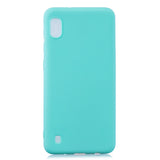 For Samsung A10 Lovely Candy Color Matte TPU Anti-scratch Non-slip Protective Cover Back Case Navy