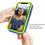 6.1"" Shockproof Soft Silicone Case for iPhone 12 iPhone 12 Pro360 Silicone Protect Cover black