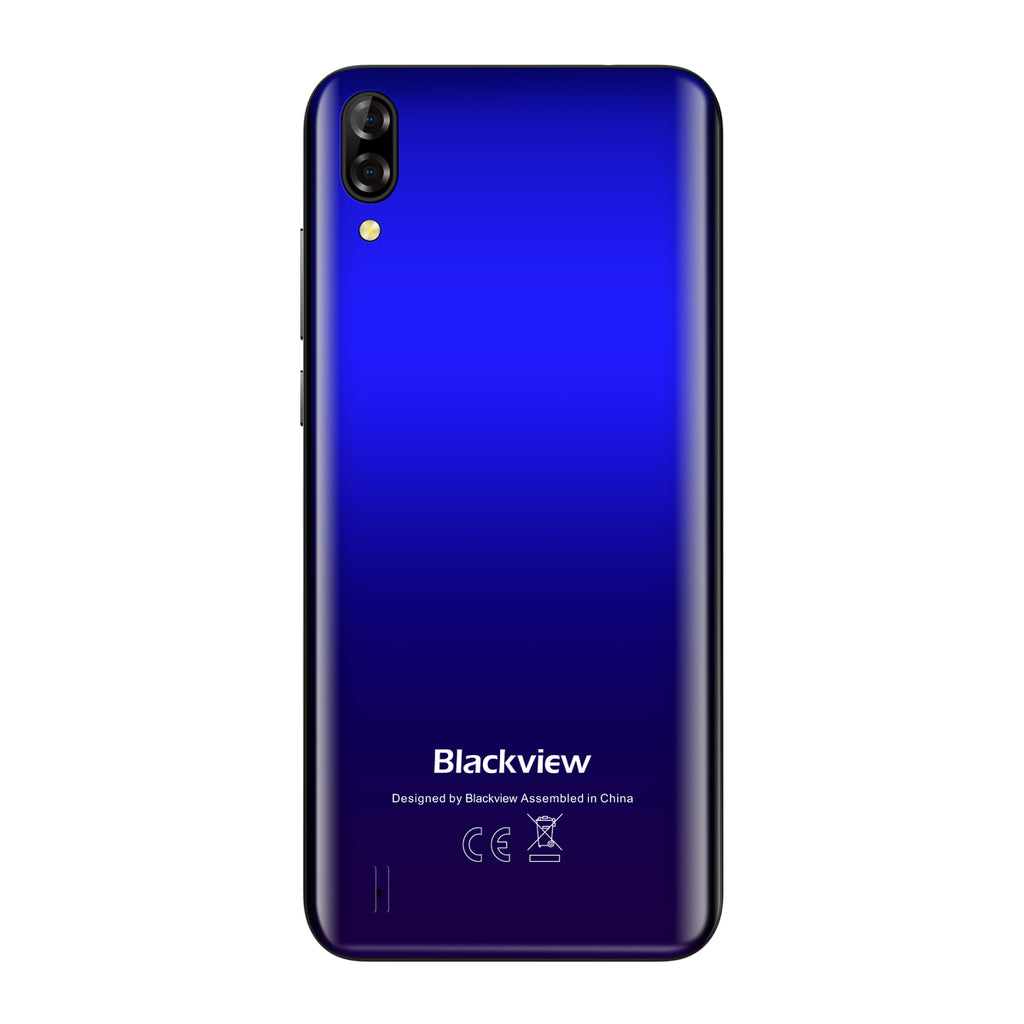 Blackview A60 Pro 4G Smartphone 3GB+16GB Android 9.0 Cellphone Face ID 4080mAh Battery Mobile Phone Gradient blue