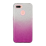 For OPPO F9/F9 Pro/A7X/F11 Pro/A8/A31 Phone Case Gradient Color Glitter Powder Phone Cover with Airbag Bracket blue