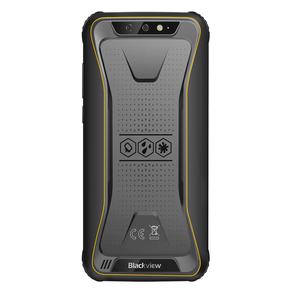 Blackview BV5500 Pro 4G Mobile Phone IP68 Waterproof 5.5"" HD+ Android 9.0 3GB RAM 16GB ROM  8.0MP Camera NFC Yellow