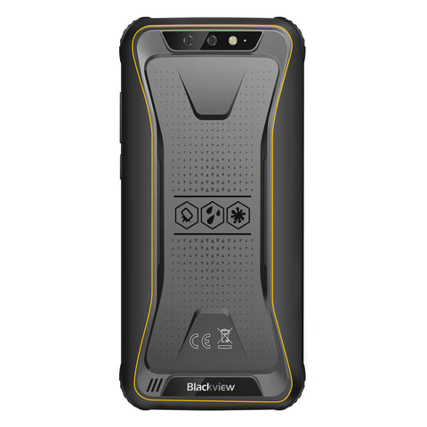 Blackview BV5500 Pro 4G Mobile Phone IP68 Waterproof 5.5"" HD+ Android 9.0 3GB RAM 16GB ROM  8.0MP Camera NFC Yellow