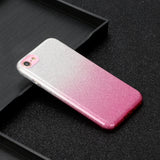 for HUAWEI Y5 2019/HONOR 8S/Y5/PSmart/honor 10 LITE Phone Case Gradient Color Glitter Powder Phone Cover with Airbag Bracket Pink