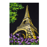 Creative DIY Scratch Bright City Night View Scraping Painting World Sightseeing Pictures as GiftsNBEA