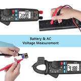 BSIDE ACM91 Mini Digital Clamp Meter DC/AC Current 100A Accurate 1mA Multimeter Profession Car Repair Ammeter Voltmeter Tester black