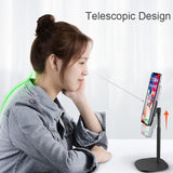 Universal Desk Telescopic Cell Phone Holder Stand For Mobile Phone/Tablet Desktop Cellphone Holder for iphone ipad xiaomi Stand Universal Bracket Retractable silver