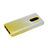 For OPPO F9/F9 Pro/A7X/F11 Pro/A8/A31 Phone Case Gradient Color Glitter Powder Phone Cover with Airbag Bracket yellow