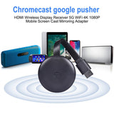 Wireless WiFi HDMI Display Receiver for Chromecast Google Pusher Screen Cast Mirroring Adapter for Miracast Airplay black