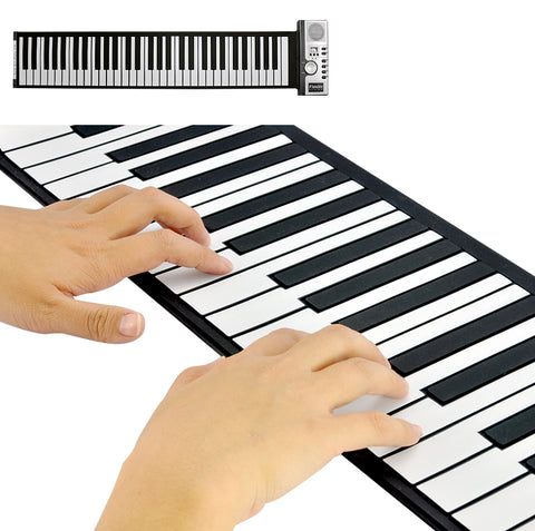 Flexible Roll Up Synthesizer Keyboard Piano with Soft Keys