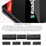 H96 Max Android TV Box - 4K Support, Bluetooth 4.0, WiFi, Google Play, Hexa-Core CPU, 4GB RAM, 3D Media Support