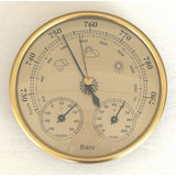 High Accuracy Wall Mounted Barometer Thermometer Hygrometer Pressure Gauge Air Weather Instrument Gold