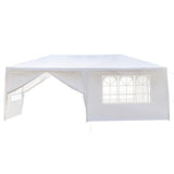 3 x 6m Six Sides Two Doors Waterproof Tent with Spiral Tubes White **