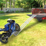 1pcs 7.5 Feet Aluminum Truck Ramps/ATV Ramps/Motorcycle Ramp/Loading Ramps for Lawn Mower/Pickup Trucks/Snow Blower   750lb Capacity