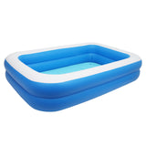 102" x 70" x 22" Inflatable Swimming Pool - Wall Thickness 0.3mm Blue