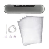 Zokop V69 Portable Food Vacuum Sealer Machine for Food Saver Storage with Magnets and 10 Bags Silver Gray *