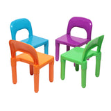 Set of Plastic Table And Chair for Children, One Desk And Four Chairs (50x50x46cm) **