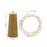 2m 20 LED Mini Bottle Stopper Lamp String Bar Decoration String Light Colorful Light Earth Color Full **