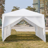 3 x 6m Six Sides Two Doors Waterproof Tent with Spiral Tubes White **