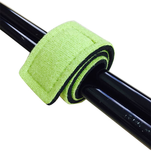 Fishing Rod Belts Cable Tie Strap Stretchy High Elastic Antiskid Finishing Rod Holders  light green_No logo 3 * 25cm