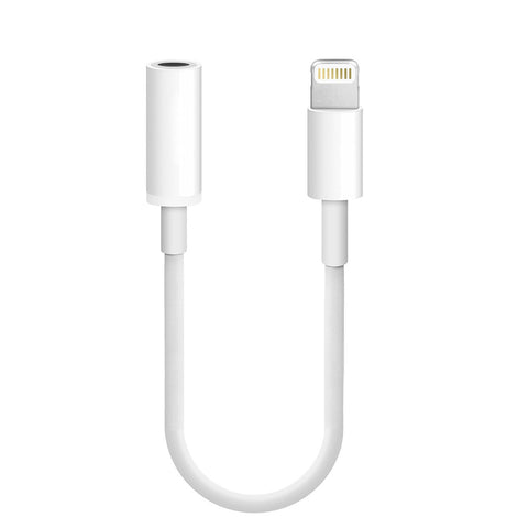 Lightning to 3.5mm Headphone Jack Audio Adapter Cable - White (IOS10.2 below only)