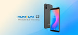 HOMTOM C2 Android 8.1 Mobile Phone - 5.5 inch, 2GB RAM 16GB ROM, Fast Charge,  MTK6739 Ouad Core, 3000mAh Battery -Gold