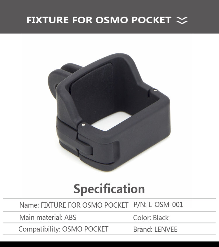 For Osmo Pocket Mount Tripod Backpack Clip for DJI OSMO Pocket Accessories  fixed clip