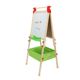 Children's Lift able Easel with Top Shaft and Non-Woven Storage HB-D126S