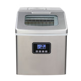 HZB-18F/120W/40Lbs/115V/60Hz Stainless Steel Household Ice Maker Silver