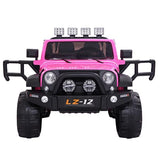 12V Kids Ride On Car Toy Jeep Rechargeable Battery 4 mph Remote Control Pink US