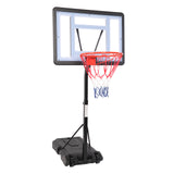 HY-B064S Portable Movable Swimming Pool PVC Transparent Backboard Basketball Stand (Basket Adjustment Height 1.15m-1.35m) Maximum Applicable For 7 # Ball