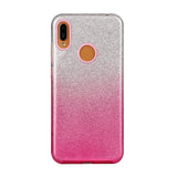 for HUAWEI P20 LITE/P30 LITE/P40 LITE/Nova6SE/Nova 7i Phone Case Gradient Color Glitter Powder Phone Cover with Airbag Bracket blue