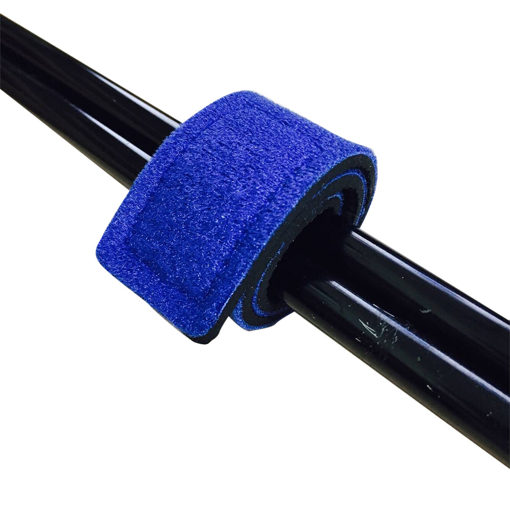 Fishing Rod Belts Cable Tie Strap Stretchy High Elastic Antiskid Finishing Rod Holders  blue_No logo 3 * 25cm