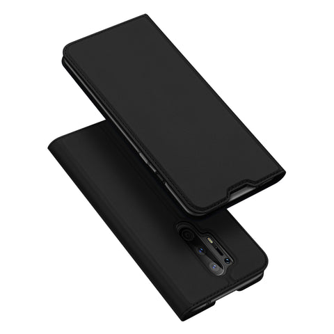 DUX DUCIS For One plus 8 pro Leather Mobile Phone Cover Magnetic Protective Case Bracket with Cards Slot black