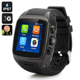 iMacwear SPARTA M7 Smart Watch Phone - IP67 Waterproof Rating, 1.54 Inch Touch Screen, Android 5.1 OS, Dual Core CPU, 3G (Black)