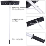 Oshion Extendable Aluminum Snow Rake, 5ft-20ft Sturdy Lightweight PP Snow Removal Tool with Wide Blade & 5-Section Tubes & TPE Anti-Skid Handle, Suitable for Clearing Roof Vehicle Snow, Wet Leaves,Dri **