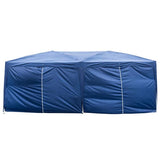 3 x 6m Four Windows Practical Waterproof Folding Tent Blue