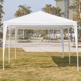 3 x 6m Six Sides Two Doors Waterproof Tent with Spiral Tubes White **