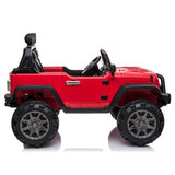 Kids Ride On 12V Car SUV/Jeep MP3 player 2.4GHZ Remote Control with colorful LED Lights - Red **