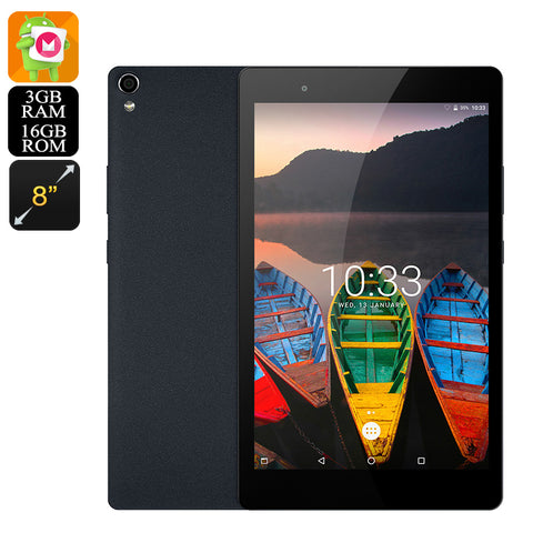 Lenovo Tab 3 8 Plus Tablet PC - Snapdragon 625 CPU, 3GB RAM, Dual Speaker, 8 Inch 1920x1200 Display, Android 6.0 (Blue)