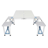 One Piece Folding Table and Chair Aluminum Alloy