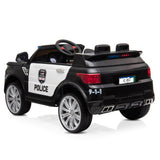 12V Kids Police Ride On Car Electric Cars 2.4G Remote Control, LED Flashing Light, Music & Horn **