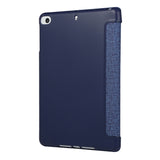 For iPAD Mini 12345/Pro/Air123 Tablet Cover 9.7-inch 10.5-inch Cover Embroidery Case Overal Protection Shell Anti-Fall Stand Function  blue_For iPAD Mini 12345