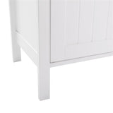 Double Doors Bathroom Cabinet White