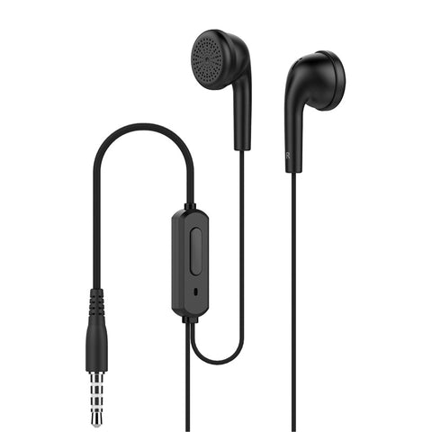 Langsdom Q1 3.5mm Wired Stereo Smartphone Earphones Built-in Microphone Universal Earphone for Phone Black