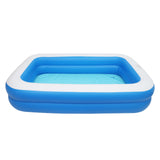 102" x 70" x 22" Inflatable Swimming Pool - Wall Thickness 0.3mm Blue