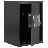 E50EA Home Business Security Keypad Lock Electronic Digital Steel Safe Black Box & Silver Gray **