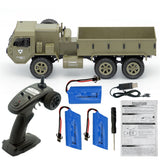 Fayee FY004A 1/16 2.4G 6WD Rc Car Proportional Control US Army Military Truck RTR Model Toys Without a single camera+1 battery_1:16