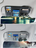 Car Sun Visor Card Holder Glasses Clip with Mobile Phone Bag