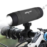 Bluetooth Speaker Bike Light - IP57 Waterproof, Flashlight, Bluetooth 4.0, FM Radio, 3W Speaker, 4000mAh, Handsfree Calls